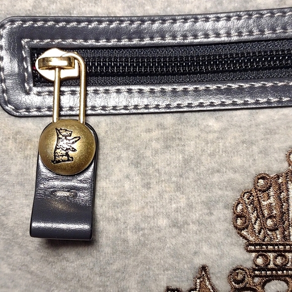 Juicy Couture Y2K Gray Velour Backpack - Picture 3 of 16